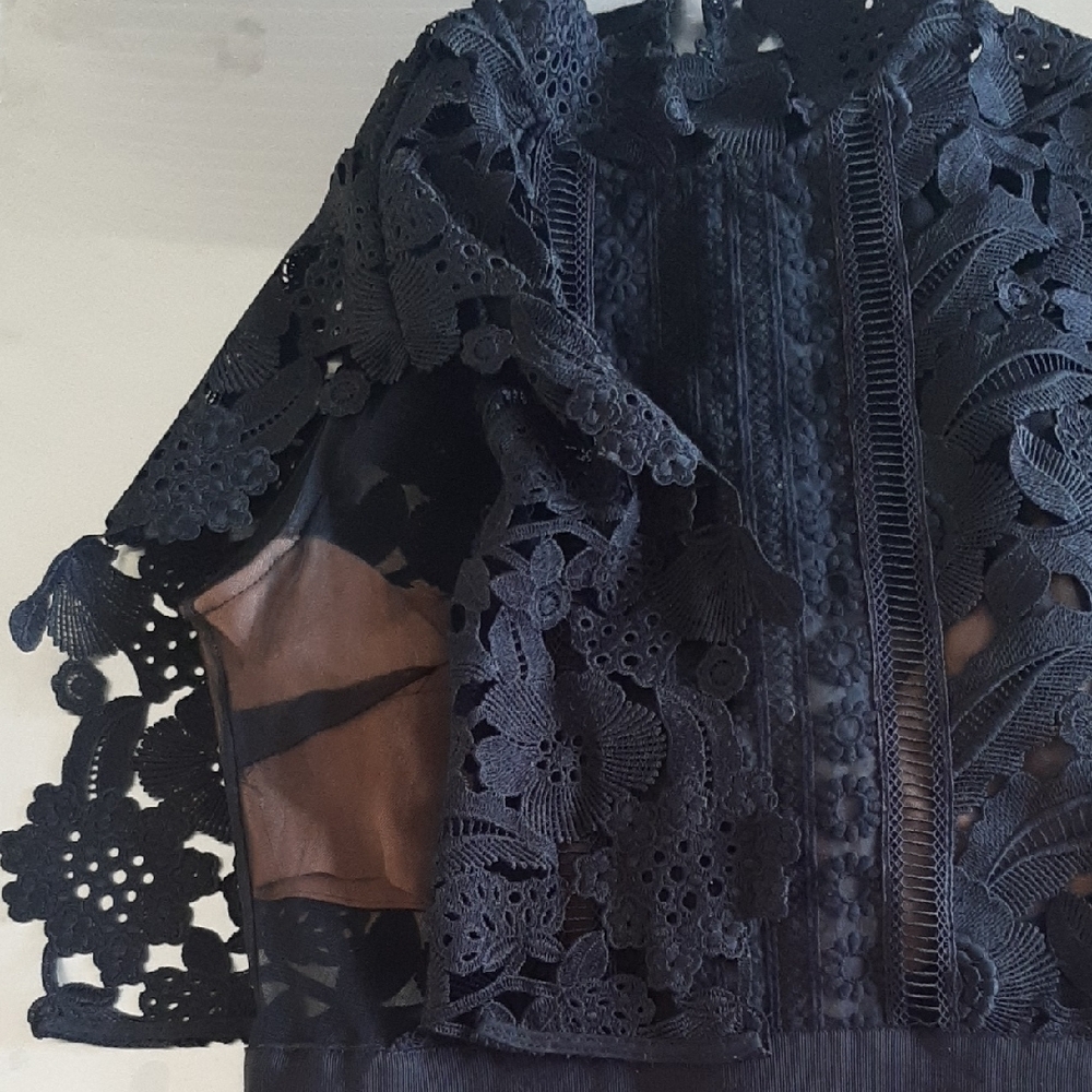 🔥SELF PORtraIT Midi🔥Formal Lace Top Dress PROM/WEDDING - Picture 13 of 16